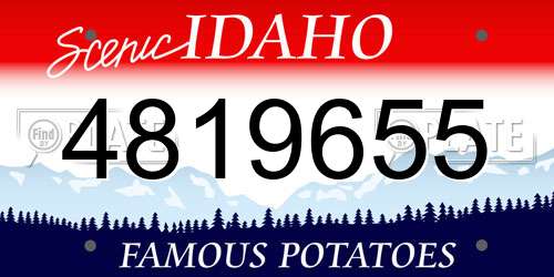 4819655 Idaho License Plate