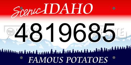 4819685 Idaho License Plate
