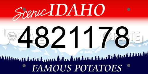 4821178 Idaho License Plate