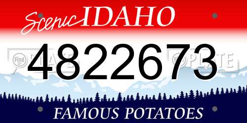4822673 Idaho License Plate