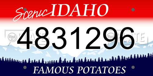 4831296 Idaho License Plate