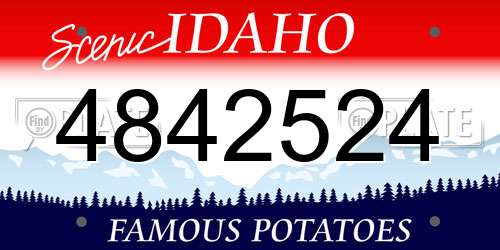 4842524 Idaho License Plate