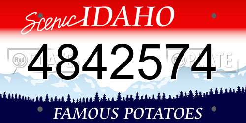 4842574 Idaho License Plate