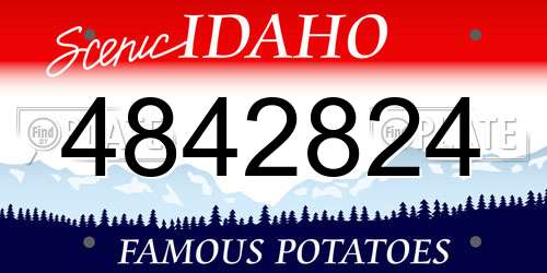 4842824 Idaho License Plate