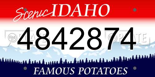 4842874 Idaho License Plate
