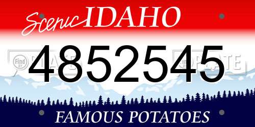 4852545 Idaho License Plate