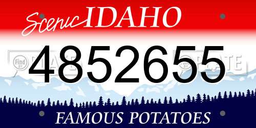 4852655 Idaho License Plate