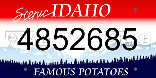 4852685 Idaho License Plate
