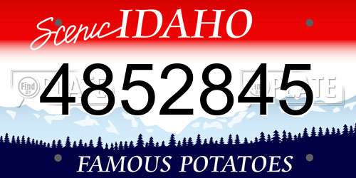 4852845 Idaho License Plate