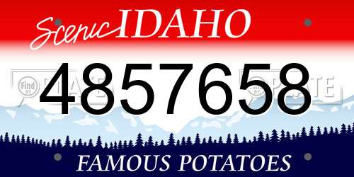 4857658 Idaho License Plate