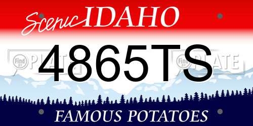 4865TS Idaho License Plate