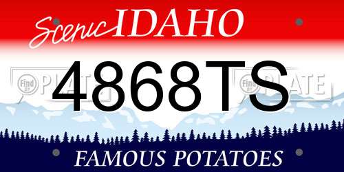 4868TS Idaho License Plate