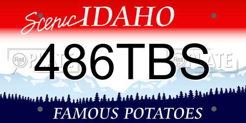 486TBS Idaho License Plate
