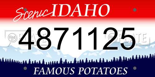 4871125 Idaho License Plate
