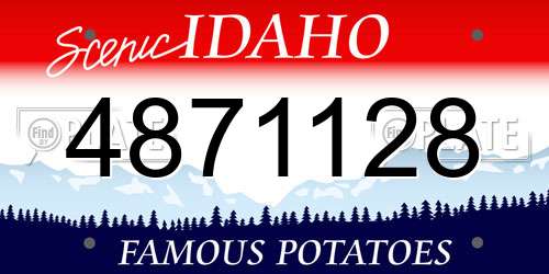 4871128 Idaho License Plate