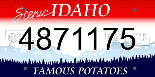 4871175 Idaho License Plate
