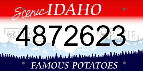 4872623 Idaho License Plate