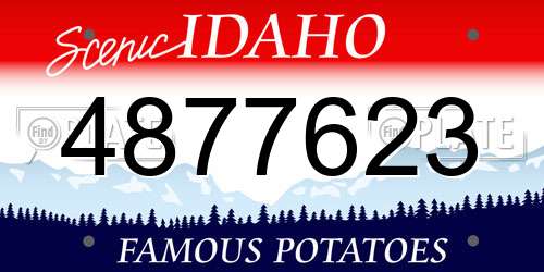 4877623 Idaho License Plate