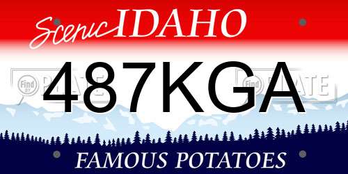 487KGA Idaho License Plate