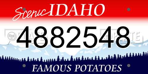 4882548 Idaho License Plate