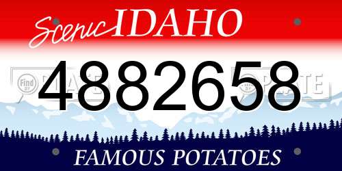 4882658 Idaho License Plate