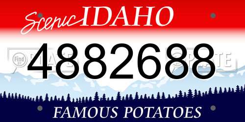 4882688 Idaho License Plate