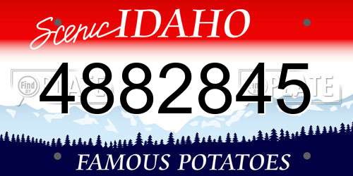 4882845 Idaho License Plate