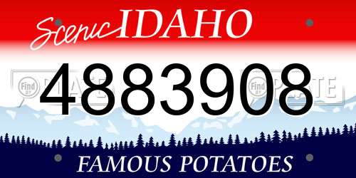 4883908 Idaho License Plate