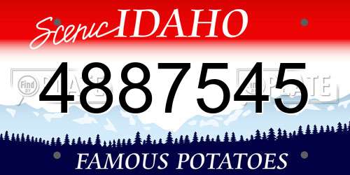 4887545 Idaho License Plate