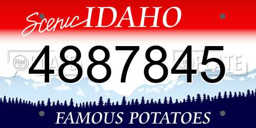 4887845 Idaho License Plate