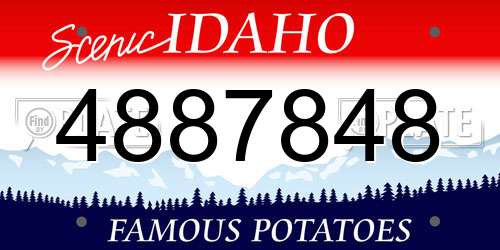 4887848 Idaho License Plate