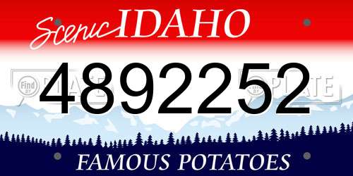 4892252 Idaho License Plate