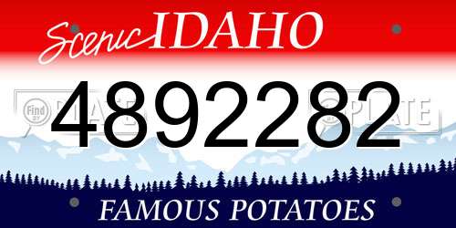 4892282 Idaho License Plate
