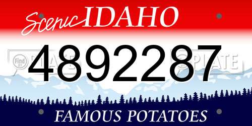 4892287 Idaho License Plate