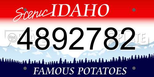 4892782 Idaho License Plate