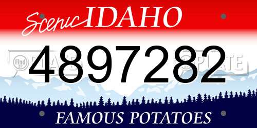4897282 Idaho License Plate