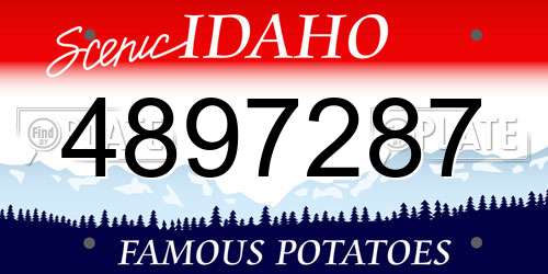 4897287 Idaho License Plate