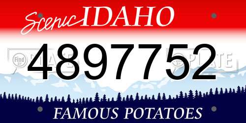 4897752 Idaho License Plate