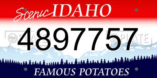 4897757 Idaho License Plate
