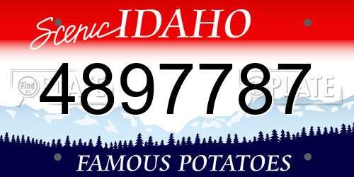 4897787 Idaho License Plate
