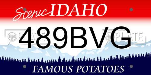 489BVG Idaho License Plate