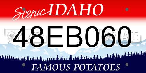 48EB060 Idaho License Plate
