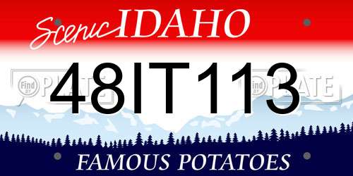 48IT113 Idaho License Plate