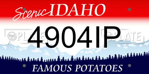 4904IP Idaho License Plate
