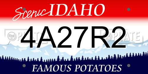 4A27R2 Idaho License Plate