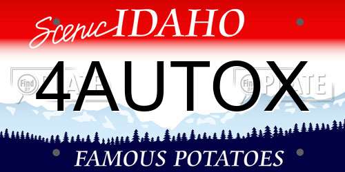 4AUTOX Idaho License Plate