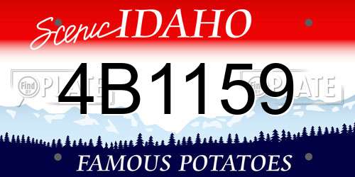 4B1159 Idaho License Plate
