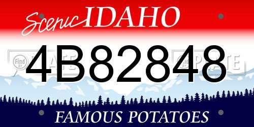 4B82848 Idaho License Plate