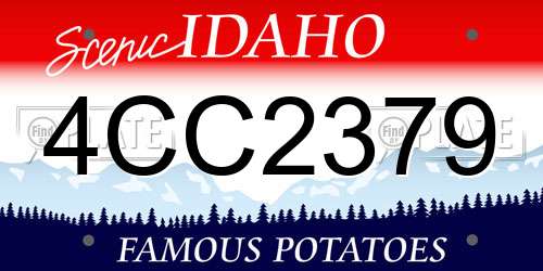 4CC2379 Idaho License Plate
