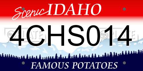 4CHS014 Idaho License Plate